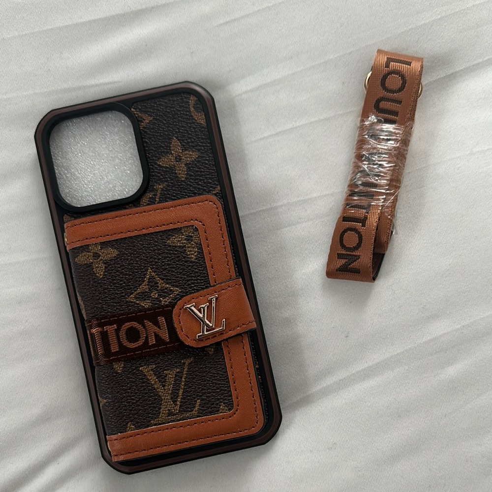 For Sale - Mikes treasure crafts LV Crossbody Wallet Case iPhone 14 Pro Max